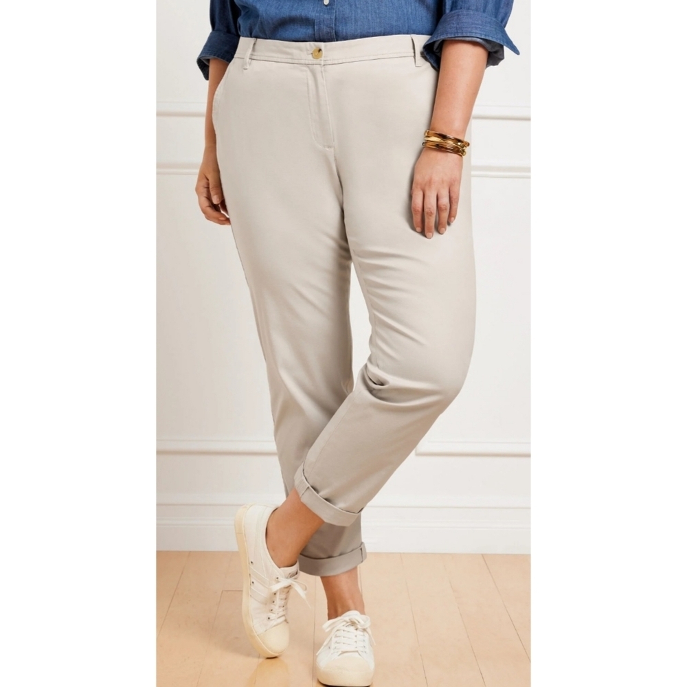 Talbots Plus Size Relaxed Chinos